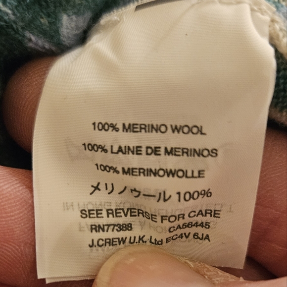 J.CREW Plaid Merino Wool Sweater - Picture 5 of 7